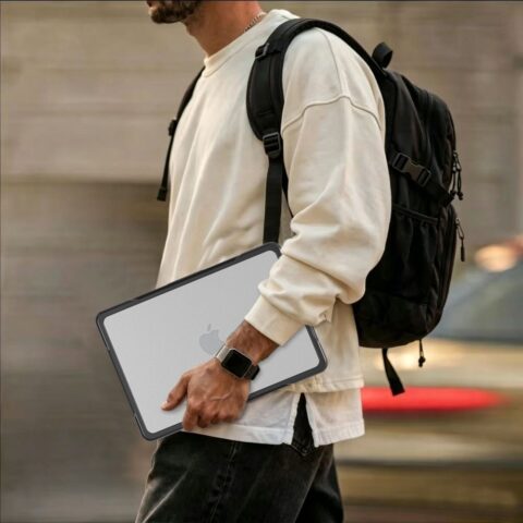 Tech-Protect VELAR futrola za Macbook Neo 13 2026 crno/matte prozirna - Slika 7