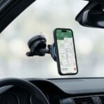 TECH-PROTECT V20 ARCTICBOOST magnetski držač za auto s bežičnim punjačem MagSafe za nadzornu ploču i ventilacijsku rešetku 25W QI2.2 crni - Slika 9