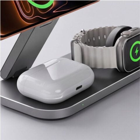 Tech-Protect A52 magnetni MagSafe bežični 3u1 25W punjač (crni) - Slika 10