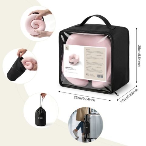 TECH-PROTECT COMFORTREST putni jastuk za vrat (ružičasti) - Slika 8