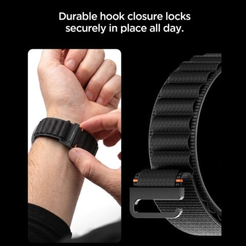 Spigen WBF1 remen za Samsung Galaxy Watch Ultra 1 / 2 2024-2026 47mm (crna) - Slika 9