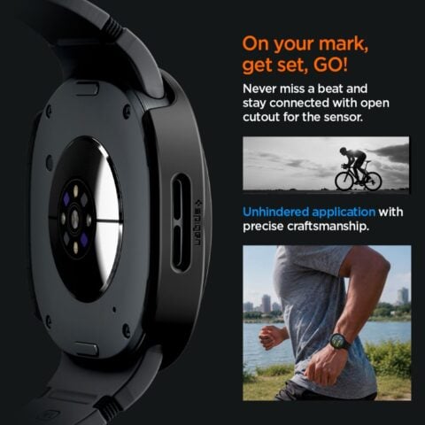 Spigen Thin Fit 360, crna maskica - Samsung Galaxy Watch 9/8 40 mm - Slika 10