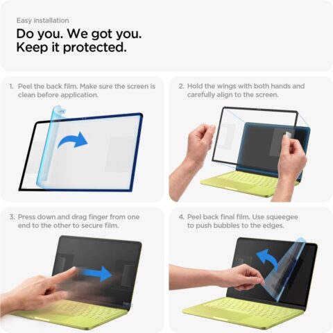 SPIGEN GLAS.TR SLIM full cover zaštita za zaslon MACBOOK NEO 13 2026 - Slika 10