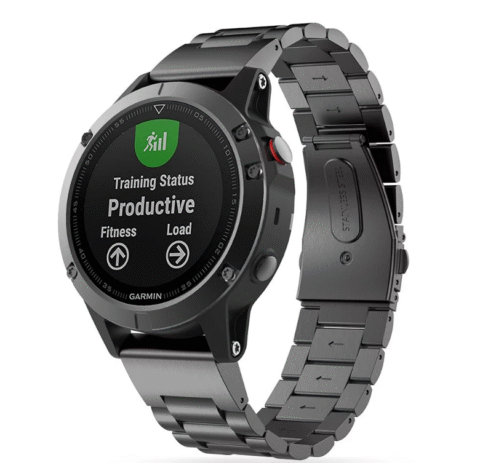 TECH-PROTECT STAINLESS narukvica za GARMIN FENIX 5 / 6 / 6 PRO / 7 / 8 (47 mm) / E (crna) - Slika 3