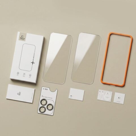 TECH-PROTECT EASY SET+ 3-komada kaljena stakla i zaštita za leće iPHONE 18 PRO MAX - Slika 12
