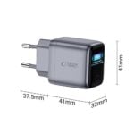 TECH-PROTECT POWERVISION NC45W-GAN, mrežni punjač s 1 priključkom PD 45 W, tamnosivi - Slika 9