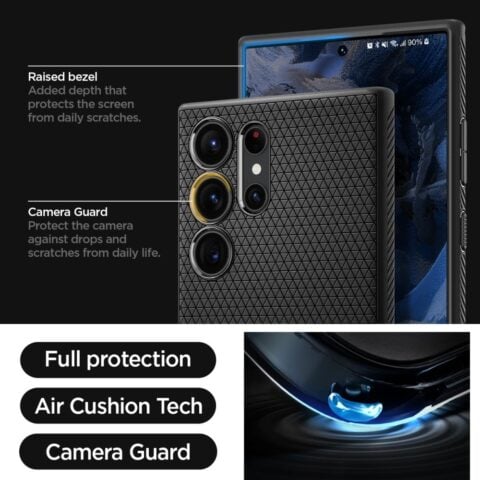 SPIGEN LIQUID AIR zaštita za Samsung GALAXY S23 ULTRA (crna) - Slika 13