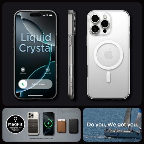 SPIGEN LIQUID CRYSTAL MAG MAGSAFE zaštita za iPHONE 16 PRO (prozirna) - Slika 19