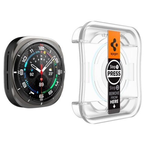 Spigen Glass tR EZ Fit 2 komada prozirno - Samsung Galaxy Watch Ultra - Slika 3