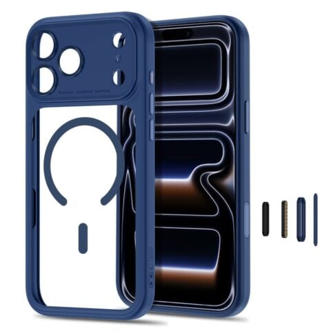 TECH-PROTECT MAGPEAK MAGSAFE CC iPhone 17 PRO MAX / 18 PRO MAX (DEEP BLUE/CLEAR) - Slika 3