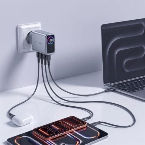 TECH-PROTECT POWERVISION NC140W-GAN mrežni punjač s 4 priključka PD 140W / QC3.0, tamnosivi - Slika 4