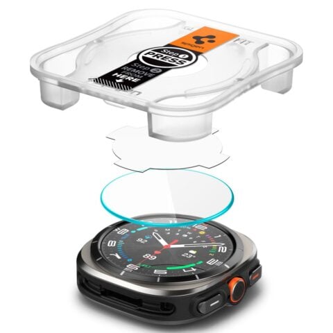 Spigen Glass tR EZ Fit 2 komada prozirno - Samsung Galaxy Watch Ultra - Slika 5