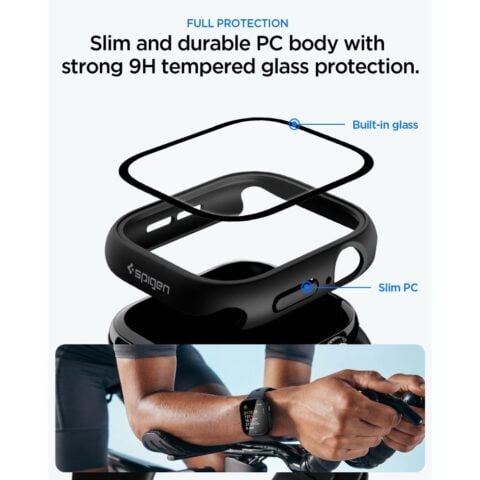 SPIGEN THIN FIT 360 zaštita sa kaljenim staklom za APPLE WATCH 10 / 11 (46 mm) - Slika 6