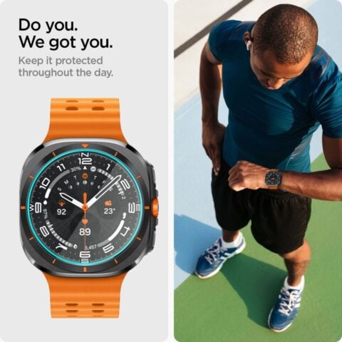 Spigen Glass tR EZ Fit 2 komada prozirno - Samsung Galaxy Watch Ultra - Slika 8