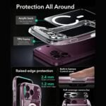 ESR CLASSIC HYBRID MAGSAFE i kaljeno staklo za iPhone 17 PRO / 18 PRO - Slika 7