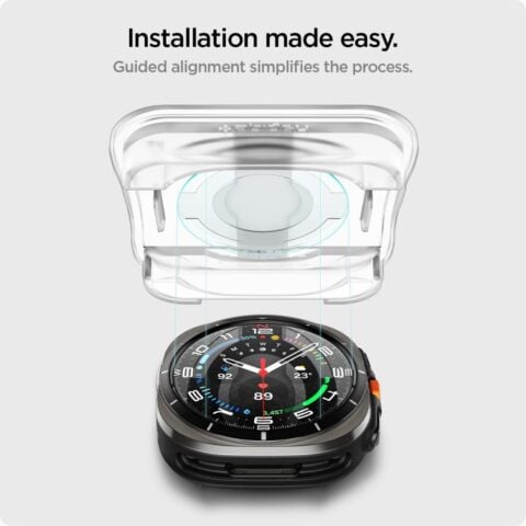 Spigen Glass tR EZ Fit 2 komada prozirno - Samsung Galaxy Watch Ultra - Slika 10