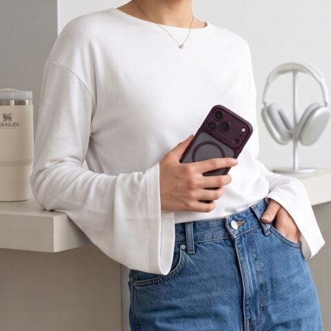 TECH-PROTECT MAGPEAK MAGSAFE CC iPhone 17 Pro / 18 Pro (MATTE BURGUNDY) - Slika 10