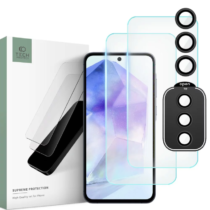 Tech-Protect Supreme komplet 2 kaljena stakla + zaštita za leće za Samsung GALAXY A55