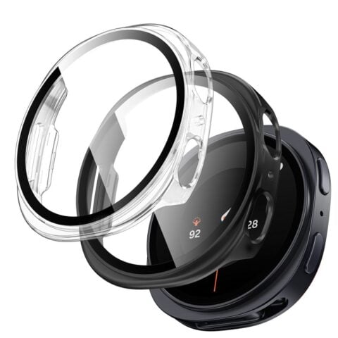 1 TECH-PROTECT DEFENSE 2 komada za SAMSUNG GALAXY WATCH 8 / 9 (44 mm), mat crna i prozirna - Slika 1