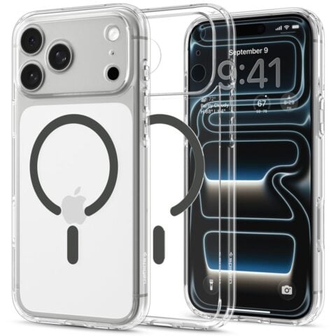 SPIGEN ULTRA HYBRID mag magsafe za iPhone 17 PRO MAX / 18 PRO MAX (clear/graphite) - Slika 1