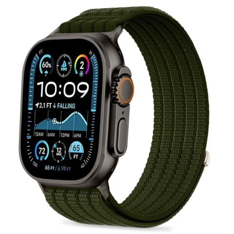 TECH-PROTECT sportski najlonski remen za Apple Watch 8 / 9 / 10 / 11 / SE / ULTRA (44 / 45 / 46 / 49 mm), MILITARY GREEN - Slika 1