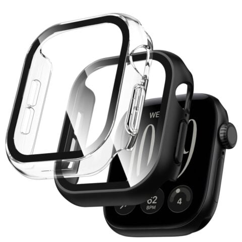 1 TECH-PROTECT DEFENSE 2-komada APPLE WATCH 12 (42 mm) crno & prozirno - Slika 1