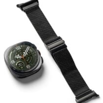 RINGKE METAL ONE MESH remen za Samsung Galaxy Watch Ultra 1 / 2 2024-2026 (47 mm), crni
