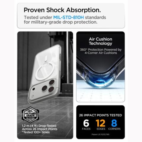 SPIGEN LIQUID CRYSTAL MAG MAGSAFE zaštita za iPHONE 17 PRO MAX / 18 PRO MAX (prozirna) - Slika 11