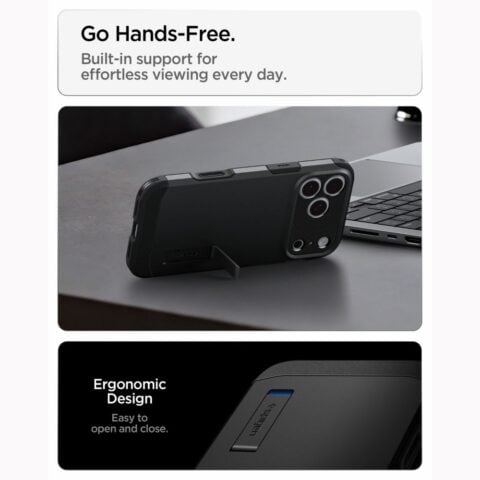 SPIGEN TOUGH ARMOR T MAGSAFE stražnja maska za iPhone 17 Pro / 18 Pro, crna - Slika 11