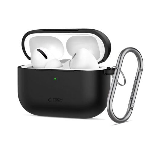 10 TECH-PROTECT SILICONE HOOK zaštita za APPLE AIRPODS PRO 3 (crna) - Slika 1