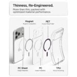 SPIGEN ULTRA HYBRID mag magsafe za iPhone 17 PRO MAX / 18 PRO MAX (clear/burgundy) - Slika 11