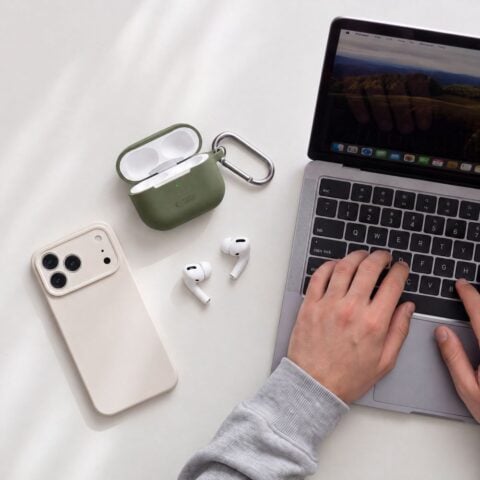 TECH-PROTECT SILICONE HOOK zaštita za APPLE AIRPODS 4 / 5 (OLIVE GREEN) - Slika 7