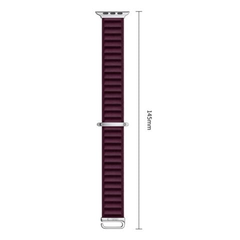 TECH-PROTECT NYLON PRO narukvica APPLE WATCH 6 / 7 / 8 / 9 / 10 / 11/ 12/ SE / ULTRA (44 / 45 / 49 mm) DEEP BURGUNDY - Slika 10