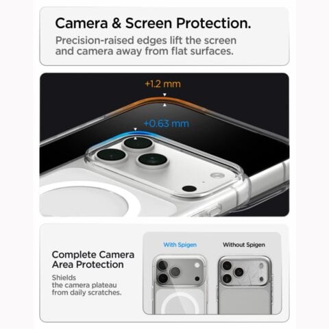 SPIGEN LIQUID CRYSTAL MAG MAGSAFE zaštita za iPHONE 17 PRO MAX / 18 PRO MAX (prozirna) - Slika 12