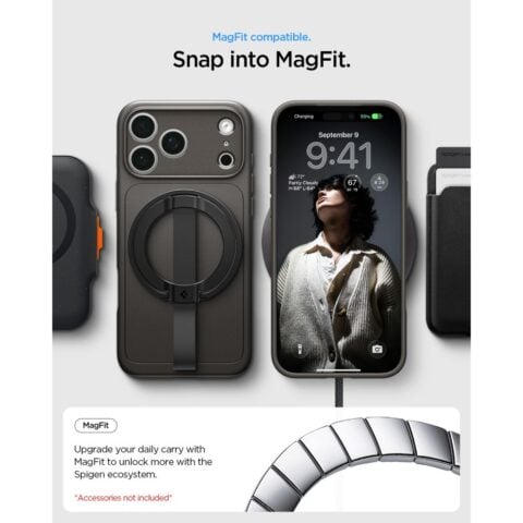SPIGEN THIN FIT MAG MAGSAFE zaštita za iPHONE 17 PRO / 18 PRO (GUNMETAL) - Slika 12