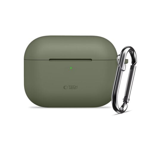 TECH-PROTECT SILICONE HOOK zaštita za APPLE AIRPODS PRO 3 (OLIVE GREEN) - Slika 4