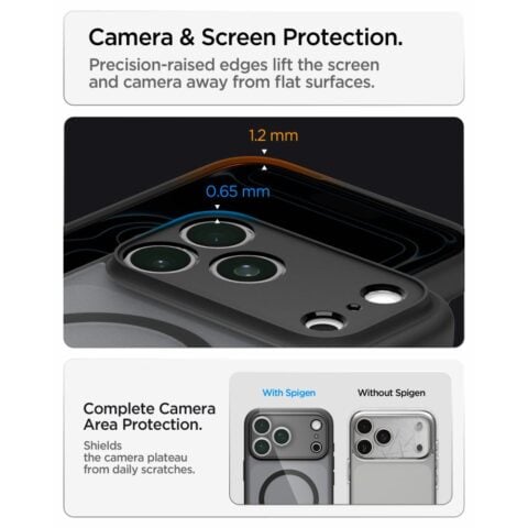 SPIGEN ULTRA HYBRID mag magsafe za iPhone 17 PRO MAX / 18 PRO MAX (frost crna) - Slika 12