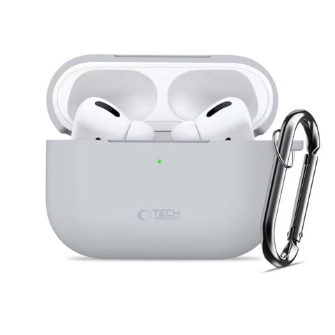 TECH-PROTECT SILICONE HOOK zaštita za APPLE AIRPODS PRO 3 (CRAYON GREY) - Slika 5