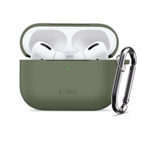 TECH-PROTECT SILICONE HOOK zaštita za APPLE AIRPODS PRO 3 (OLIVE GREEN) - Slika 5