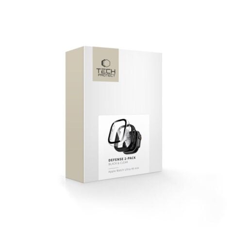 TECH-PROTECT DEFENSE 2-komada APPLE WATCH ULTRA 1 / 2 / 3 / 4 (49 mm) crno & prozirno - Slika 13