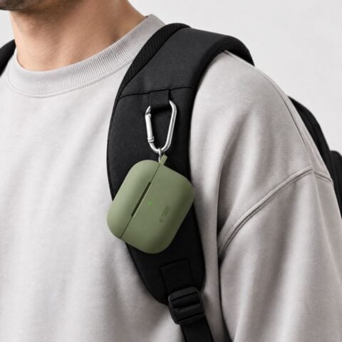 TECH-PROTECT SILICONE HOOK zaštita za APPLE AIRPODS PRO 3 (OLIVE GREEN) - Slika 6