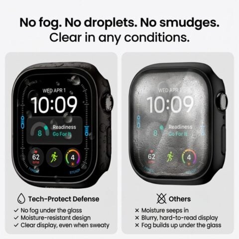 TECH-PROTECT DEFENSE 2-komada APPLE WATCH 12 (42 mm) crno & prozirno - Slika 14
