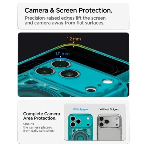 Spigen Ultra Hybrid MagSafe za iPhone 17 Pro Max / 18 Pro Max (MAX C-ONE BONDI BLUE) - Slika 14
