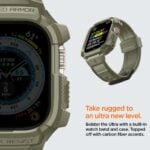 SPIGEN RUGGED ARMOR ”PRO” narukvica / maskica za Apple Watch ULTRA 1 / 2 / 3 / 4 (49 mm) VINTAGE KHAKI - Slika 11