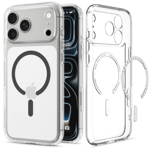 SPIGEN ULTRA HYBRID mag magsafe za iPhone 17 PRO MAX / 18 PRO MAX (clear/graphite) - Slika 3