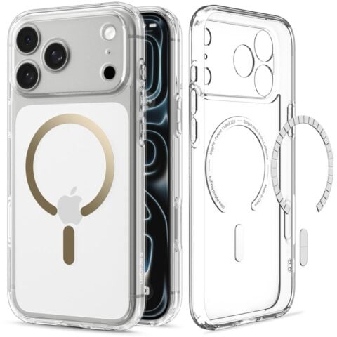 SPIGEN ULTRA HYBRID mag magsafe za iPhone 17 PRO MAX / 18 PRO MAX (clear/gold) - Slika 3