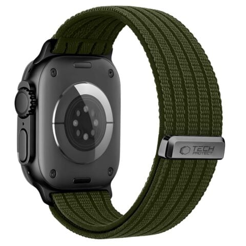 TECH-PROTECT sportski najlonski remen za Apple Watch 8 / 9 / 10 / 11 / SE / ULTRA (44 / 45 / 46 / 49 mm), MILITARY GREEN - Slika 3
