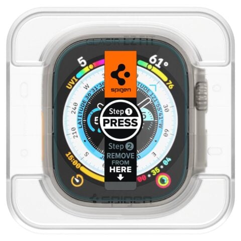 SPIGEN GLAS.TR ”EZ FIT” 2 komada APPLE WATCH ULTRA 1/ 2/ 3/ 4 (49 mm) sa aplikatorom - Slika 3