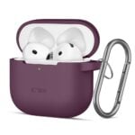 TECH-PROTECT SILICONE HOOK zaštita za APPLE AIRPODS 4 / 5 (BURGUNDY)