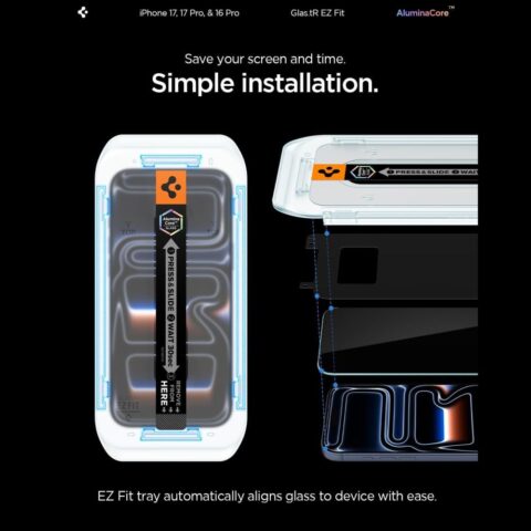 SPIGEN GLAS.TR ”EZ FIT AC” 2 komada za iPHONE 16 Pro / 17 / 17 Pro / 18 Pro - Slika 13